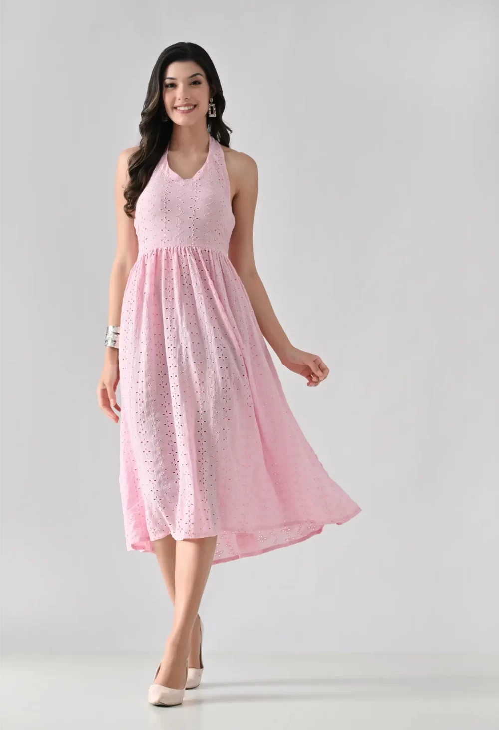 Cherry Blossom Eyelet Dress